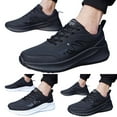 thumbnail image 5 of WILLBEST Men Sneakers Size 10.5 Wide Fashion Autumn Men Sports Shoes Flat Thick Bottom Non Slip Lace Up Waterproof Upper Comfortable 2024, 5 of 5