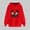 Red, variant on Ladies' Romantic Valentine Hooded Sweatshirt With Long Sleeve Cozy Fleece Material