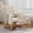 White, variant on Rocking Chair Nursery, Nursing Rocking Chairs with Foot Rest for Mom Nursery, Glider Rocker Chair with Footrest and High Backrest for Living Room, Bedroom