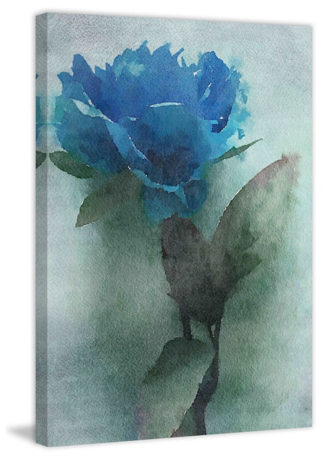 Marmont Hill - "Midnight Blue" by Irena Orlov Painting Print on Wrapped Canvas