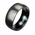 thumbnail image 6 of Opvise Ring Wide Band Creative Titanium Steel Solid Color Jewelry Accessories for Men, 6 of 8