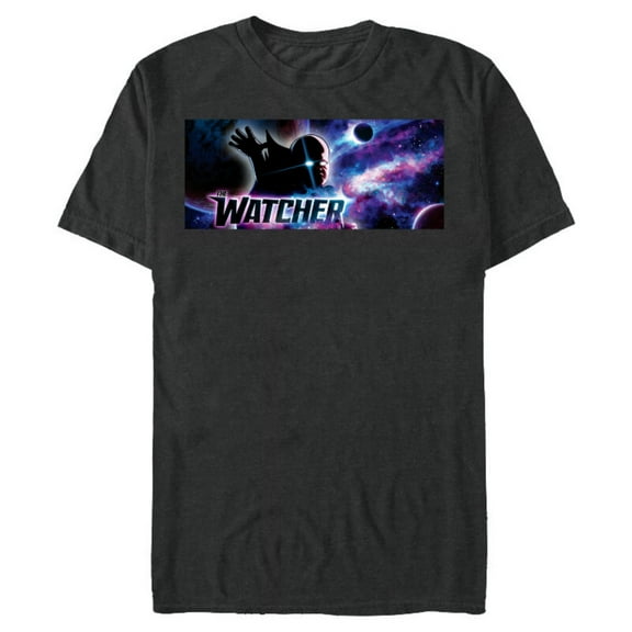 Marvel WHAT IF…? The Watcher Cosmos - Short Sleeve Blended T-Shirt for Adults – Customized-Dark Heather