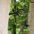 thumbnail image 2 of Estatua mariposa, decoración de , artesanías, estacas de árbol negro, adorno de inserción para interiores y exteriores L Gloria Estatua de silueta de hada, 2 of 8