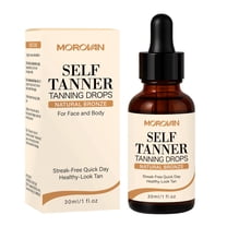 Self Tanner Drops Customizable Face Tanning Serum Natural Glow Skincare for Women 1 fl oz