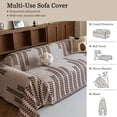 thumbnail image 6 of Jessy Home Sofa Cover Sofa Slipcover Couch Cover Protector Durable Multi-Function Furniture Cover for Dogs Cats Home Decor 71"x 150"Light Coffee, 6 of 9