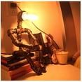 thumbnail image 5 of 1pc Steampunk Desk Lamp - Distinctive Industrial Chic Design, Vintage-inspired Pipe Construction, Versatile Bedside Table Lighting - Perfect for Bedrooms, 5 of 5