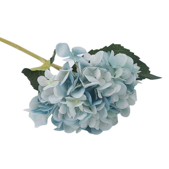 Hiroekza Hydrangea Artificial Flowers No Fade Fake Flowers 35cm Hydrangea Faxuc Flower for Outdoor Indoor Garden Porch Cemetery Decorative Flowers Blue