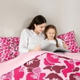 thumbnail image 4 of Feelyou Girly Pink Camo Twin Bedding Sets 7-Piece for Kids, Rustic Farmhouse Hunting Bedding Comforter Set, Fashion Camouflage Reversible Sheet Sets, Ultra Soft Bedroom Decor, 4 of 8