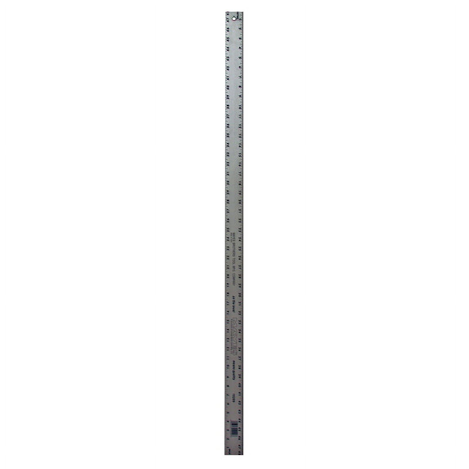 Mayes Metal Straight Edge Ruler, 48 in, Silver