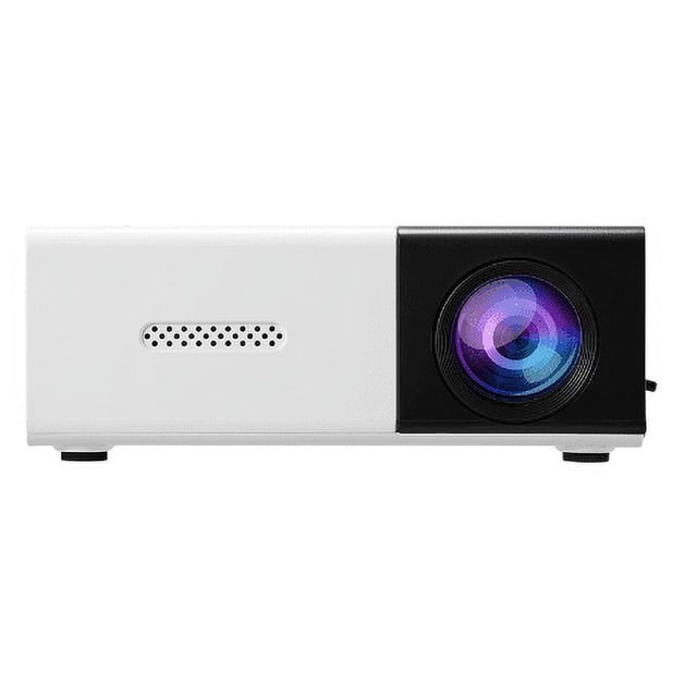 MesaSe Projector 1080P High-definition Picture Quality Mini Projector Multi Device Interface Movie Projector Black
