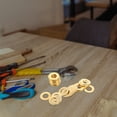 thumbnail image 4 of RENACLIPY 50Pcs Metal Flat Washers Copper Plated Iron Hardware for Outdoor Equipment Repair, 4 of 6