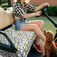 thumbnail image 5 of Durable Flowers Print 51x31 Golf Cart Seat Cover, Long-Lasting Protection for Standard Front Seats on Popular Golf Cart Brands, 5 of 8
