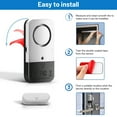 thumbnail image 3 of Amdohai Door Window Alarm Sensor Wireless Door Sensor Anti-Theft Alarm Compatible With Alarm Host for Smart Home Automation Security Alarm System, 3 of 8
