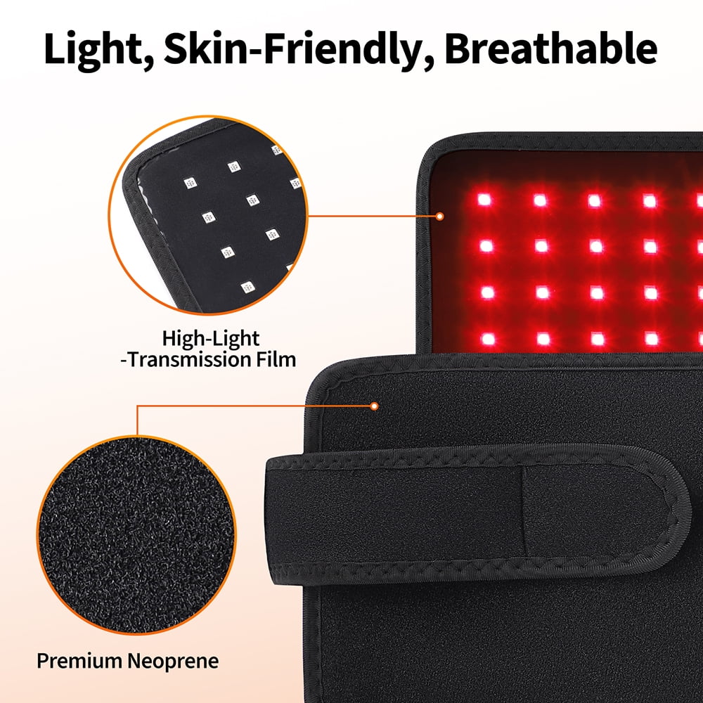 Red Light Therapy Mat, 660nm & 850nm Red Light Heating Pad for Body, 3 Light Intensity, 4 Modes, Improve Circulation for Women Men (Corded)