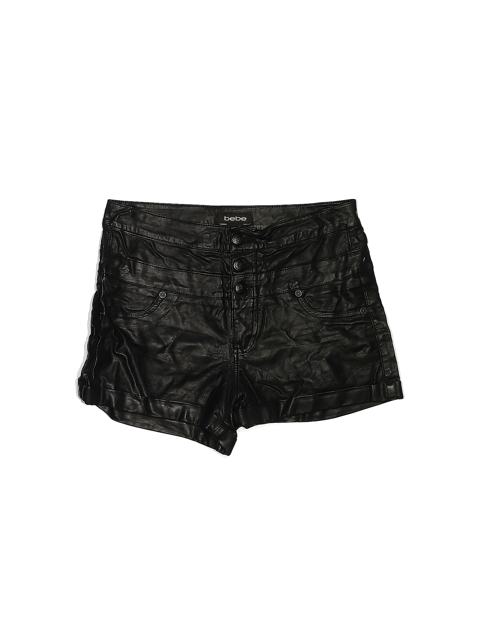 26W Faux Leather Shorts - Walmart 
