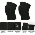 thumbnail image 3 of Unique Bargains 1 Pair Knee Brace Protection Sponge Knee Pads Knee Support Knee Brace for Sport Gym Skating Black Size M, 3 of 6