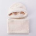 thumbnail image 5 of Gubotare Baby Bear Hat Baby Winter Hat Scarf Set Toddler Beanie Hats Girl Boy with Neck Warmer, Beanie for Kids Knit Warm for Cold Weather (Beige,4-10 Years), 5 of 9