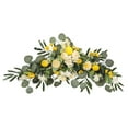 thumbnail image 2 of Rustic Wedding Arch Floral Lemon Swag Door Hanging Silk Garland Decor Artificial Flower Lemon Swag for Wedding Home Lintel Wall, 2 of 8