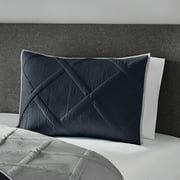 Mainstays Diamond Grey Argyle Polyester Pillow Sham, Standard (1 Count)