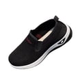 thumbnail image 2 of HAOTAGS Women’s Round-Toe Mesh Breathable Loafers Spring and Summer Lightweight & Comfortable Casual Slip-On Shoes Black Size 6.5, 2 of 8