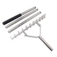 thumbnail image 2 of Garden Rake, 11 Tines Easy Assembly Versatile 56.5in Length Wide Head Rake  for Loosening Soil, 2 of 7