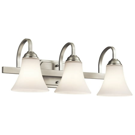 

Kichler 45513 Keiran 22 Wide 3-Bulb Bathroom Fixture - Nickel