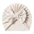 thumbnail image 4 of Splozh Newborn Hats Girl Baby Girls Turban Hats with Bow Newborn Caps Bonnets Headwraps for Infants Toddlers,Khaki,One Size, 4 of 4