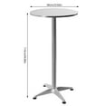 Bistro Style Foldable Bar Height Dining Table for Indoor and Outdoor