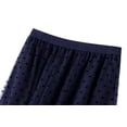 thumbnail image 2 of JMSUN Women’s Elastic High Waist Tutu Tulle Skirt Sweet Floral Print Pleated 3-Layers Mesh Midi Fairy Skirts with Lined, 2 of 5