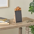 thumbnail image 2 of DecMode Cow Chalkboard Polystone Decorative Sign with Brown Tree Trunk Frame, 1-Piece, 2 of 9