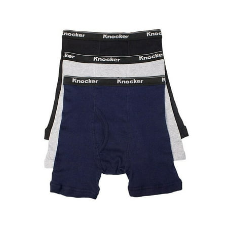 Juniors Boys Soft Cotton Underwear 3 Pairs Elastic Waistband Boxer