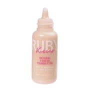 Ruby Kisses Liquid Foundation Medium Coverage, Lightweight, Natural Finish, Face Makeup for All Skin Type, Korean Makeup (Natural Buff)