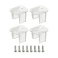 thumbnail image 1 of Unique Bargains LED Neon Mounting Clips Fixing Clamps Holder Fit 8mm Silicone LED Neon Strip Lighting Clear 30 Pack, 1 of 5