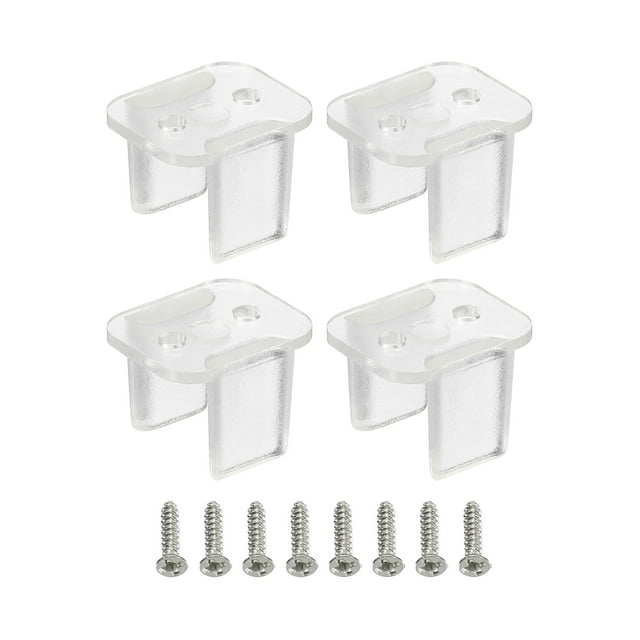 Unique Bargains LED Neon Mounting Clips Fixing Clamps Holder Fit 8mm Silicone LED Neon Strip Lighting Clear 30 Pack