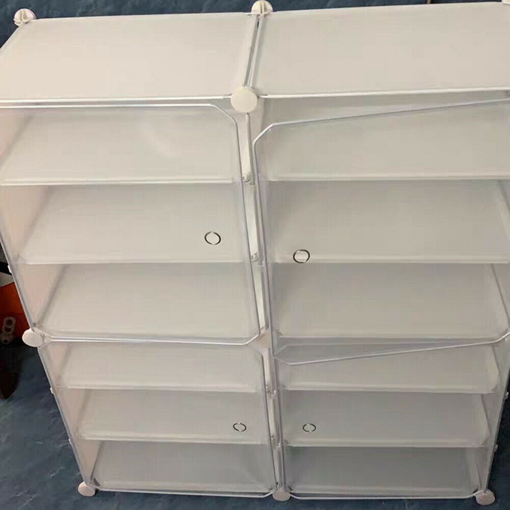 3*12 Shoes Rack Storage Drawer Doors Shelf 12 Tier Unit Organizer Cabinet