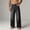 Black A, variant on Juslio Mens Straight Cargo Jeans Casual High Waist Multiple Pocket Black Jeans