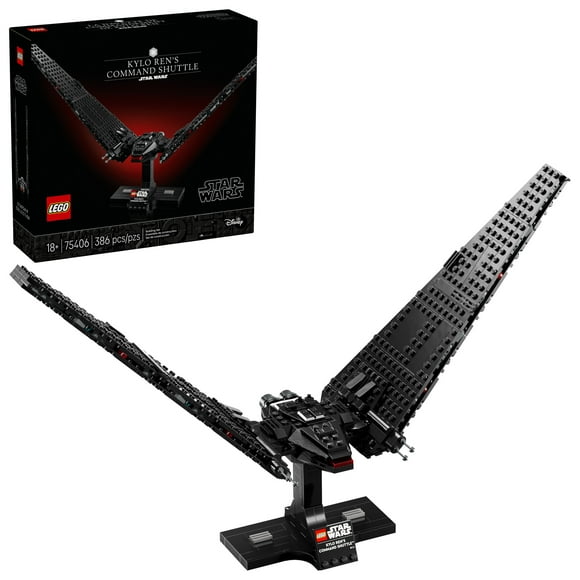 LEGO Star Wars Kylo Ren’s Command Shuttle - Model Starship Building Kit For Adults 18+ - DIY Collectible Building Set - Gift Idea For Men and Women and Fans of the Movie Series - 75406, LEGO Kylo Ren's Command 75406