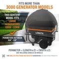 thumbnail image 5 of GenTent XL Open Frame Running Cover – Universal Kit for Extra Large Portable Generators - Flame Retardant, Waterproof Vinyl (Extreme - Black) Generator Tent, 5 of 7