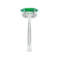 thumbnail image 3 of ANGARA Natural Oval Solitaire 1.5 ct Emerald Cocktail Ring in 14K White Gold for Women (Size-9x7mm) | May Birthstone, Birthday, Anniversary, Jewelry Gift for Women | Natural Emerald Ring, 3 of 10