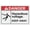 Warning Sign 1, variant on Danger High Voltage Inside Do Not Enter With Graphic Bilingual Spanish Aluminum Metal Tin Sign 8"x12" - Safety Restriction Alert Warning Plate, Bilingual Indoor Voltage Sign