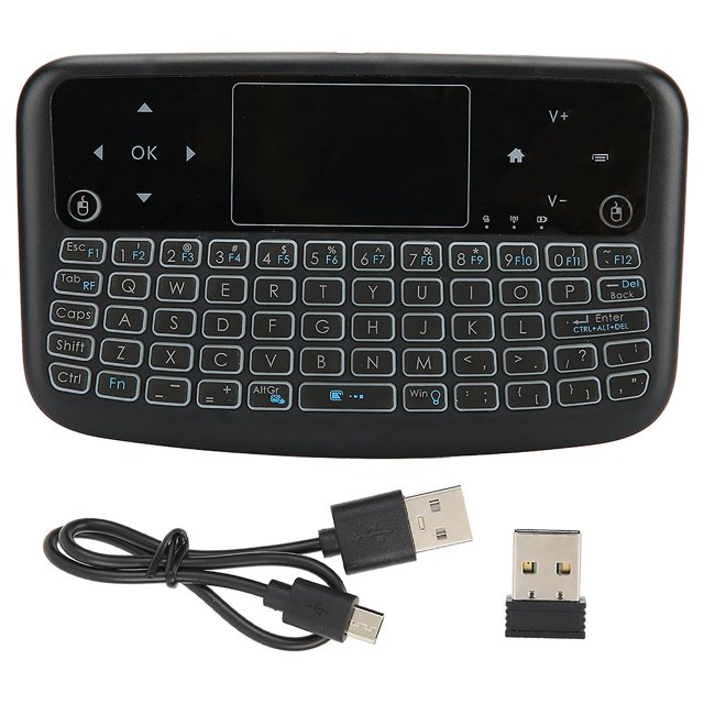 Clavier intelligent sans fil A36, rétroéclairé, rechargeable, avec pavé tactile