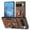 Brown, variant on Compatible with Google Pixel 9 / 9 Pro, Classic Card Slots 360 Rotating Finger Ring Kickstand PU Leather + TPU Frame Magnetic Closure Back Case Cover for Google Pixel 9 / 9 Pro, Blue