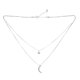 thumbnail image 1 of GOOHOCHY Collar de collar de cristal de doble capa Collar de clavícula hembra para mujeres, 1 of 8