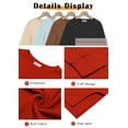 thumbnail image 6 of MOSHU Crewneck Sweatshirts for Women Side Split Long Sleeve Shirts Fashion Fall Womens Tops, 6 of 9