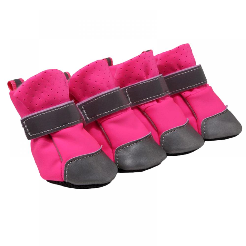 TOPWONER Breathable Dog Boots,Summer Dog Sneaker Shoes Paw Protector