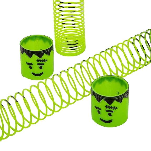 Mini Halloween Green Monster Magic Springs – 12 Pieces