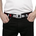 thumbnail image 3 of Buckle-Down Belt, Seatbelt Buckle Belt, I Heart Zombies Black White Red Splatter, 30 to 44 Inches, 3 of 9