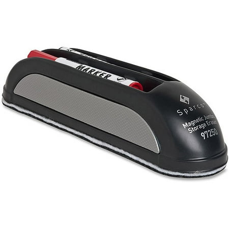 Sparco Jumbo Magnetic Erasers with Marker Storage