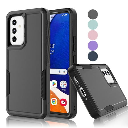 Samsung Galaxy A54 5G Case ,Sturdy Phone Case for Galaxy A54 2023 5G 6.4 inch ,Tekcoo Shockproof Protection Heavy Duty Armor Hard Plastic & Rubber Rugged Bumper 2-in-1 Case Cover -Black