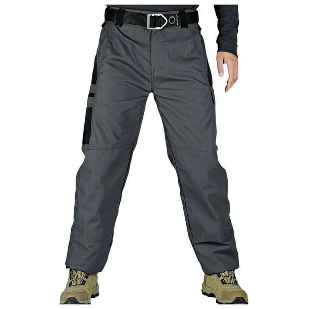 Pantalones deportivos informales para hombre: tejido de poliéster, diseño con bolsillos, tallas S-XXXL, resistentes para actividades de primavera/otoño.